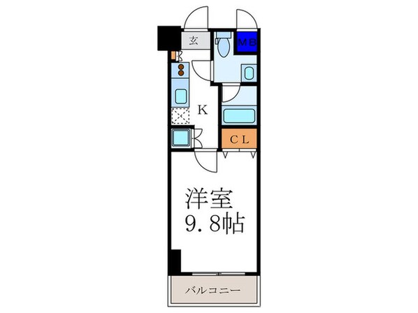 ｸﾘｽﾀﾙｸﾞﾗﾝﾂ京都高辻(405)の物件間取画像